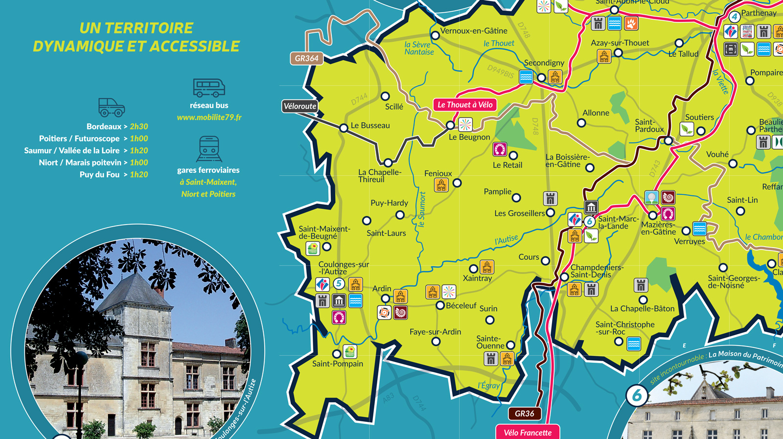 Carte touristique du Pays de Gâtine
