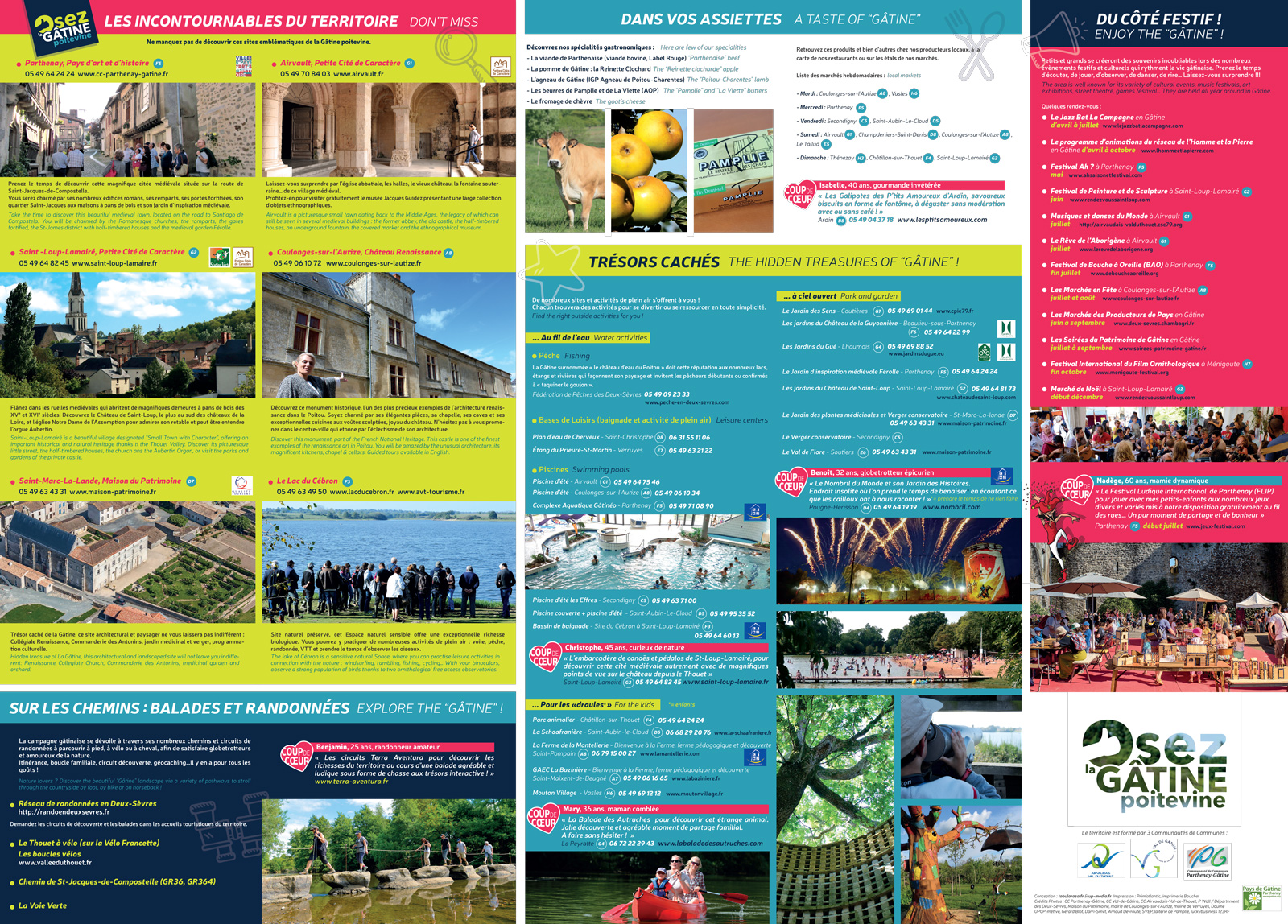 Carte touristique du Pays de Gâtine