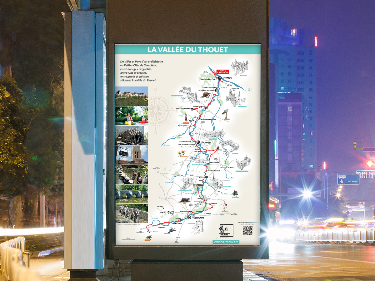 Mockup de Route touristique de la vallée du Thouet